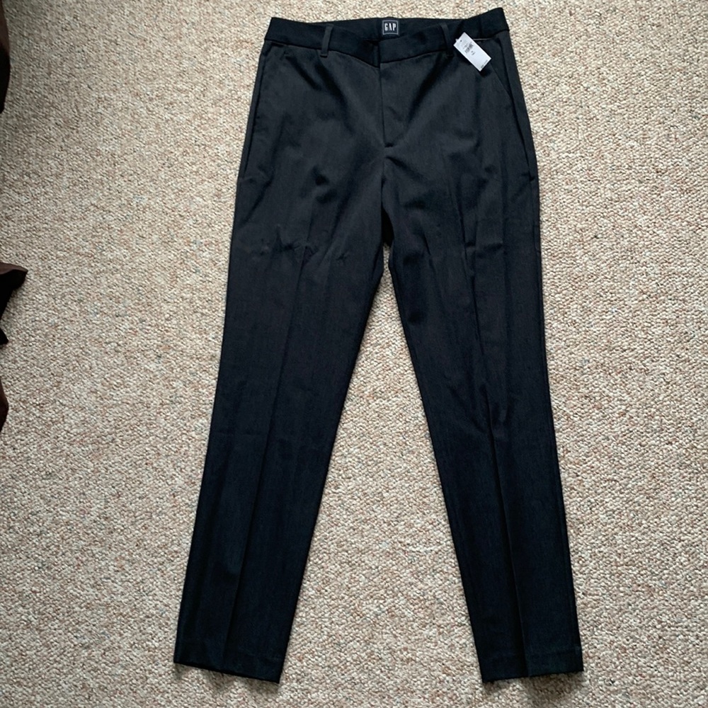 NWT Gap Slim Ankle High Rise. Charcoal. 12 Tall